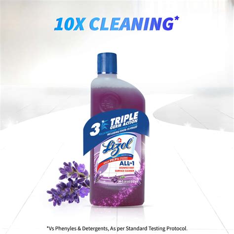 Buy LIZOL LAVENDER DISINFECTANT FLOOR CLEANER LIQUID BOTTLE OF 500 ML ...