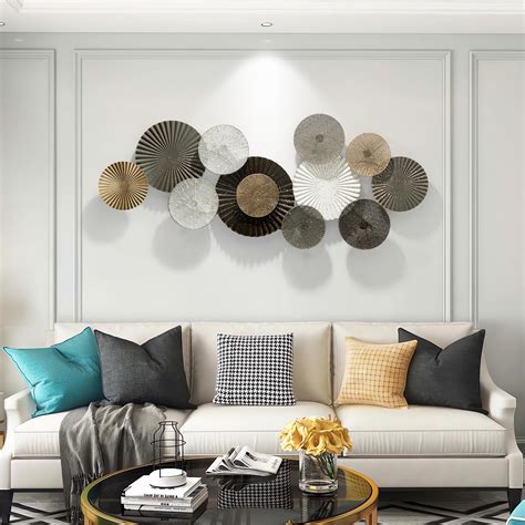 Large Metal Wall Decor,Modern Metal Wall Art,Big 3D Wall Sculptures ...