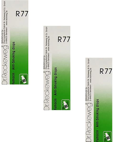 Buy Dr. Reckeweg R77 Anti-Smoking drops 22ml (Pack of 3) Online at Low ...
