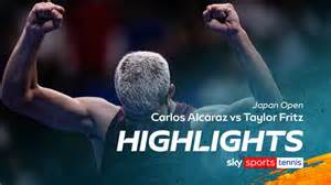 Carlos Alcaraz: World No 1 outclasses Taylor Fritz to win Japan Open ...