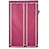 Amazon Brand - Solimo 2-Door Foldable Wardrobe, 6 Racks, Maroon ...
