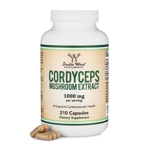 Double Wood Supplements Cordyceps Capsules (Cordyceps Sinensis Mushroom ...