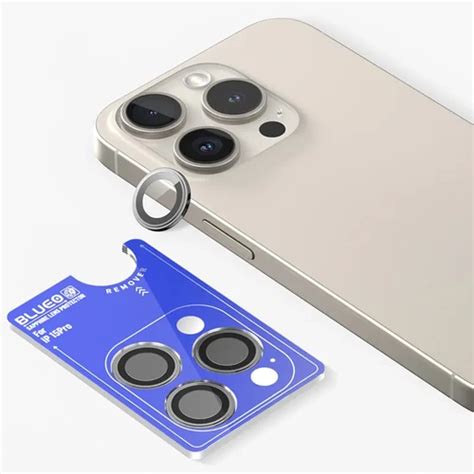 Blueo Sapphire PVD Steel Camera Ring for iPhone 15 Pro Max Grey ...
