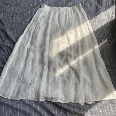 J. Jill Women's White Skirt | Depop