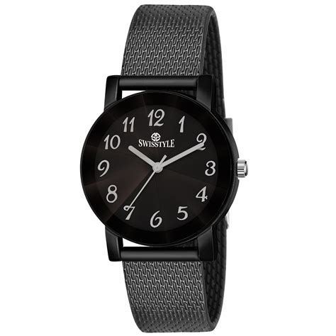 SWISSTYLE Plastic Women Charming Ladies Analog Watch-Ss-Lr102-Blk-Blk ...