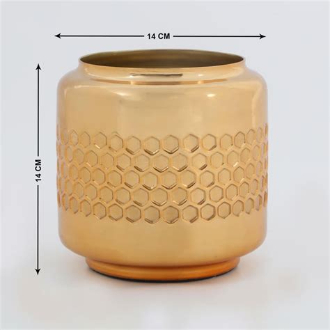 Buy Austin Metal Honeycomb Planter from Home Centre at just INR 799.0