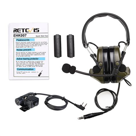 Buy Noise Reduction Tactical Headset Waterproof for RT3S RT27V Baofeng ...