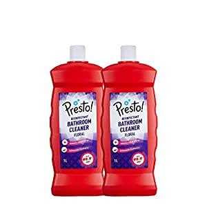 Amazon Brand - Presto! Bathroom Cleaner - 1 L (Floral, Pack of 2 ...