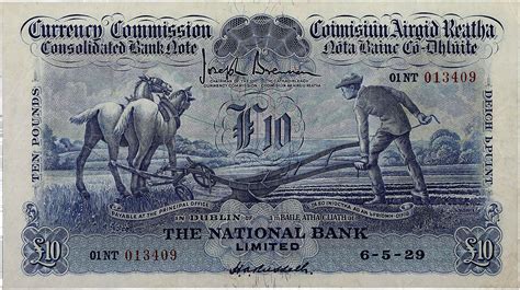 10 Pounds (National Bank) - Ireland – Numista