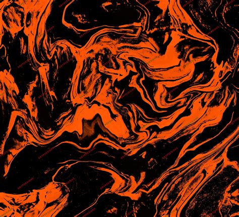 Orange black marble swirl seamless background texture abstract orange ...