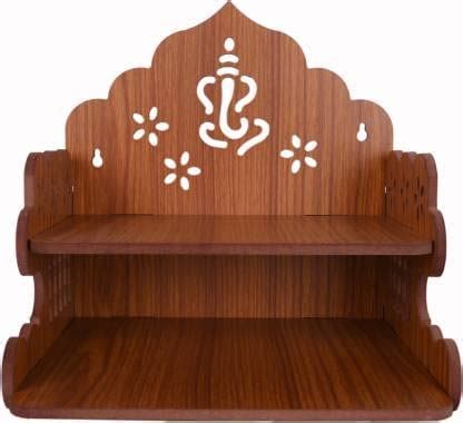 Wooden Wall Mounted Hanging Puja Temple Wood God Stand for Pooja Room ...