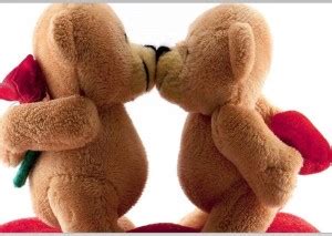 Poster Teddy Bear Kissing sla1227 (Large Poster, 36x24 Inches, Plastic ...