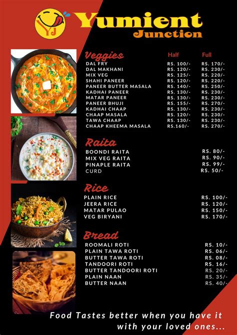 Menu at Yumient Junction, Gurugram, near ILD green