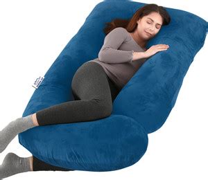 GADDA CO Microfibre Pregnancy Pillow Pack of 1 Solid J Shape Full Body ...