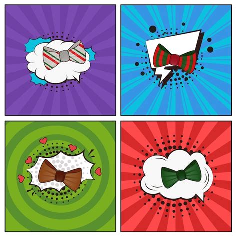 Collezione di elementi di cartone animato piatto alla moda disegnato a ...