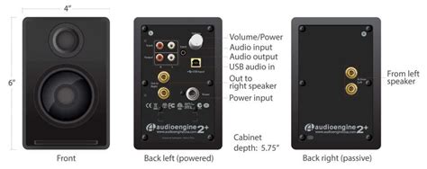 Image result for Audioengine A2 Connection to PC