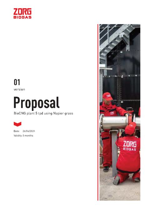 Proposal for BioCNG Plant (5 TPD) Using Napier Grass - Version 01 - Studocu