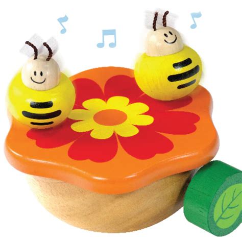 Wooden Toy For Kids: Dancing Bee Musical Indoor Toy for Fun & Learning