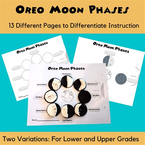Moon Phases Worksheet Oreo