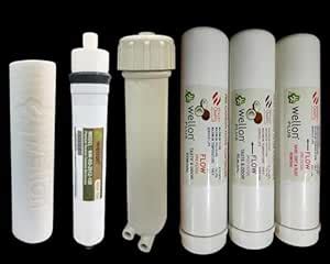 Wellon Replaceable Filter Kit (Inline Sediment, Inline Pre-Carbon ...