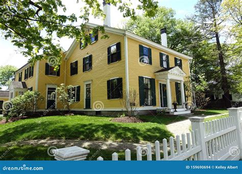 Thoreau-Alcott House in Downtown Concord, MA Redaktionelles Stockbild - Bild von historisch ...