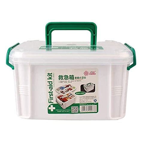 Buy Loukya Standard 2 Layer with 6 Compartments Emergency First Aid Box ...