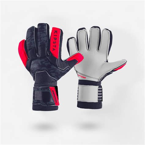 Adult Football Goalkeeper Gloves Match F500 - Black Red
