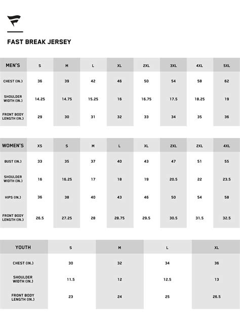 Nike Jersey Size Chart Nba at Tami Lumley blog