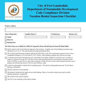 move in inspection checklist Forms and Templates - Fillable & Printable ...