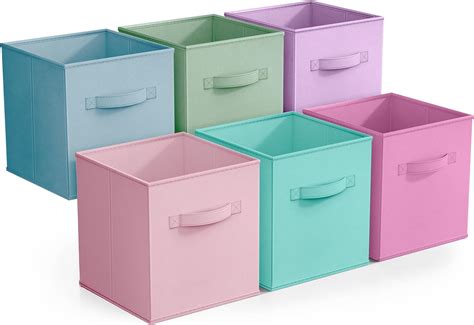 Amazon.com - Sorbus Fabric Storage Cubes - 6 Foldable Storage Bins for ...