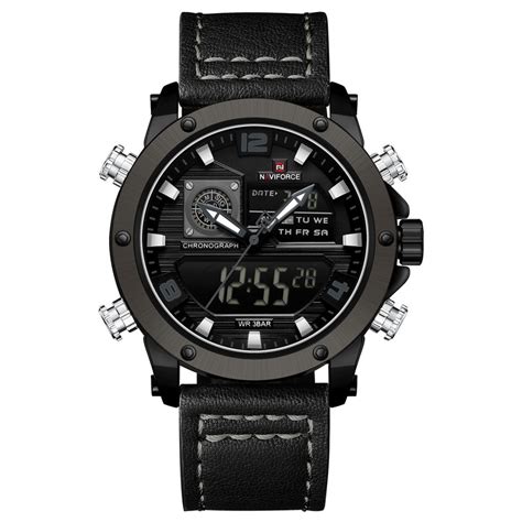 Naviforce NF9236 Black Strap Military Style Analog-Digital Watch – Alix ...