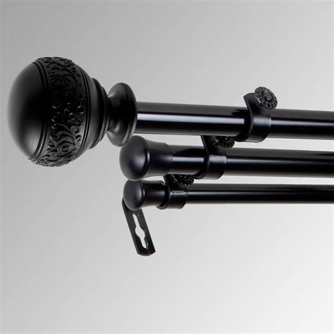Valeriana Triple Decorative Curtain Rod Set
