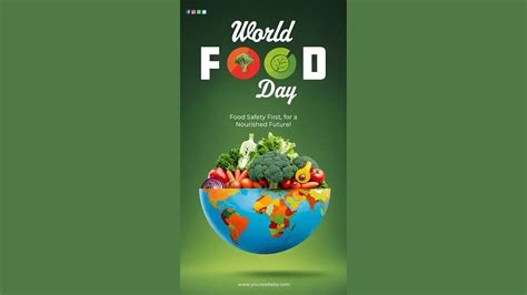 World Food Day Celebration Instagram Story With Healthy Globe | Psd ...
