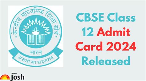 CBSE 12th Admit Card 2024: Direct Link to Download Class 12 Hall Ticket ...