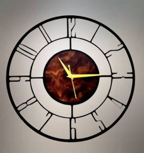 OVERSPREAD INTERIOR HUB Analog 10 cm X 20 cm Wall Clock Price in India ...