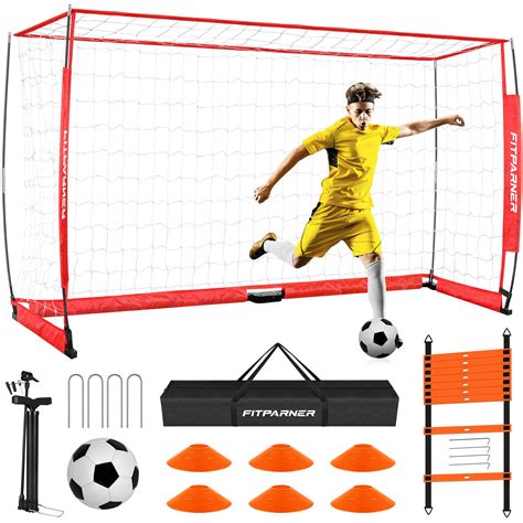 12x6 FT Soccer Goals for Backyard, Portable Soccer Goal Training ...