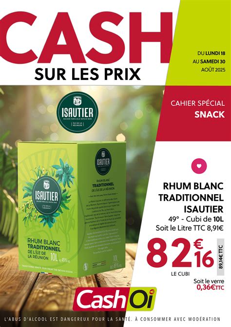 CashOi - Cash Sur Les Prix – DU LUNDI 18 AU SAMEDI 30 AOÛT 2025