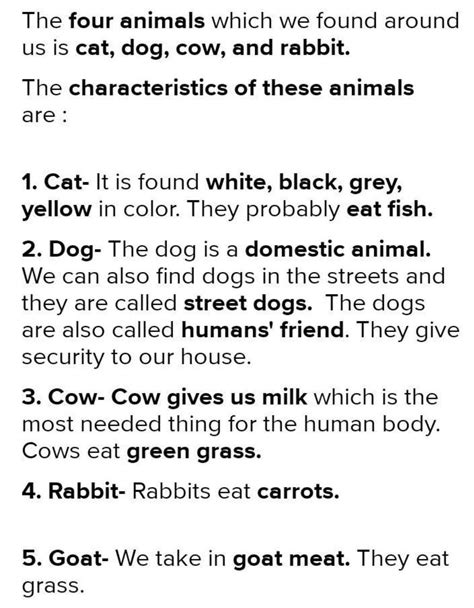 D. Answer these questions. Name a few animals found around you. Write ...