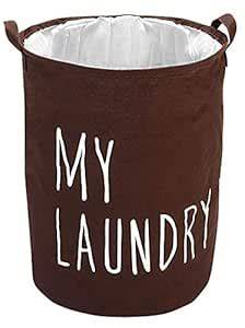 Styleys Cotton Blend Folding Laundry Bag For Clothes With Drawstring ...