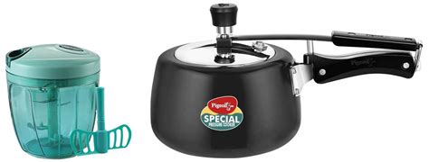 Buy Pigeon by Stovekraft Hard Anodised Aluminium Inner Lid Cooker - 3 ...