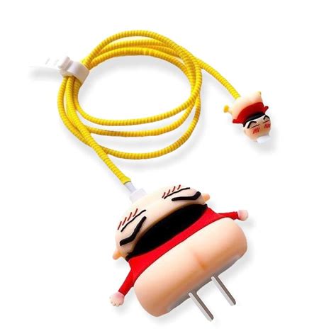 Cute Cartoon Series Fast Charger Protector for iPhone(Shinchan Lover ...