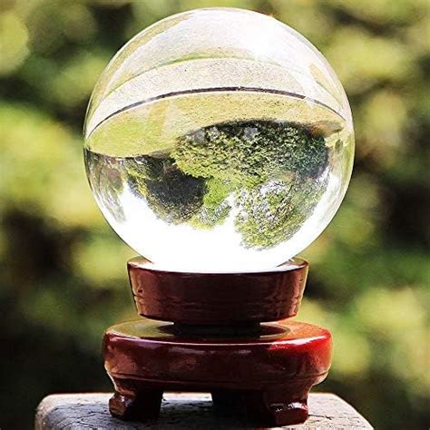 Fuzed Quartz Refraction Photography Prop Clear Crystal Glass Sphere ...