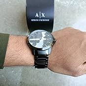Buy Armani Exchange Black Dial Analogue Men's Watch AX2104 at Amazon.in