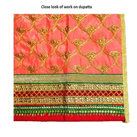 Mata Rani _Poshak_ Vastra for Size Devi Idol Figure - (2.5 Feet./30" I ...