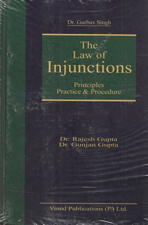 The Law Of Injunctions Principles Practice & Procedure – M&J Services ...