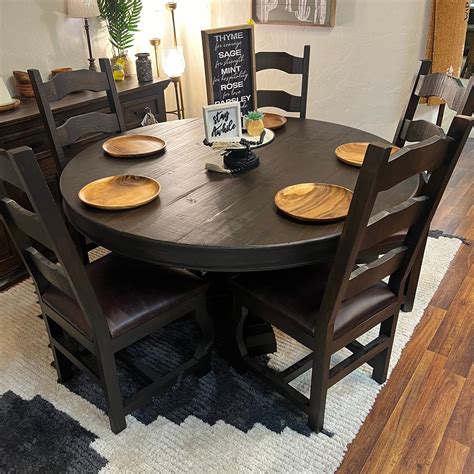 Catalina 60" Round Dining Set | Round kitchen tables farmhouse, Dinner ...