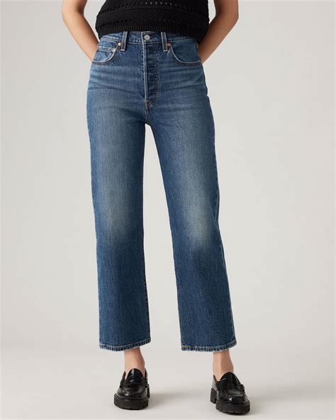 Ribcage Straight Ankle Jeans - Blue | Levi's® SE