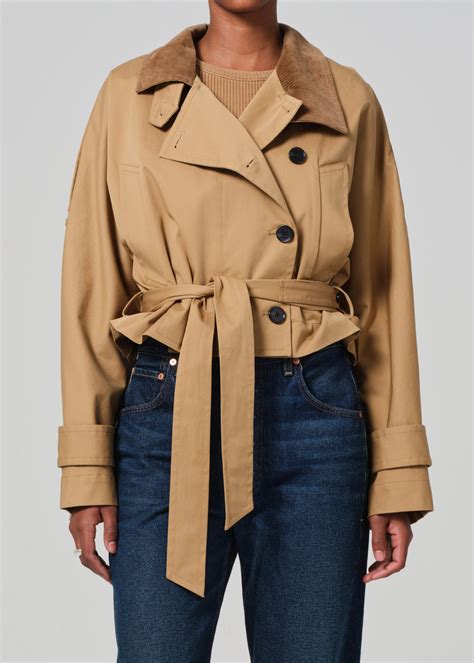 Kiernen Cropped Barn Jacket in British Tan – Citizens of Humanity