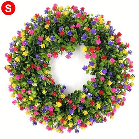 Large Artificial Flower Leaves Wreath for Front Door Hanging – CRAZE