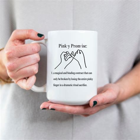 BFF Mug Pinky Promise Definition Mug Pinky Swear Mug I Promise - Etsy